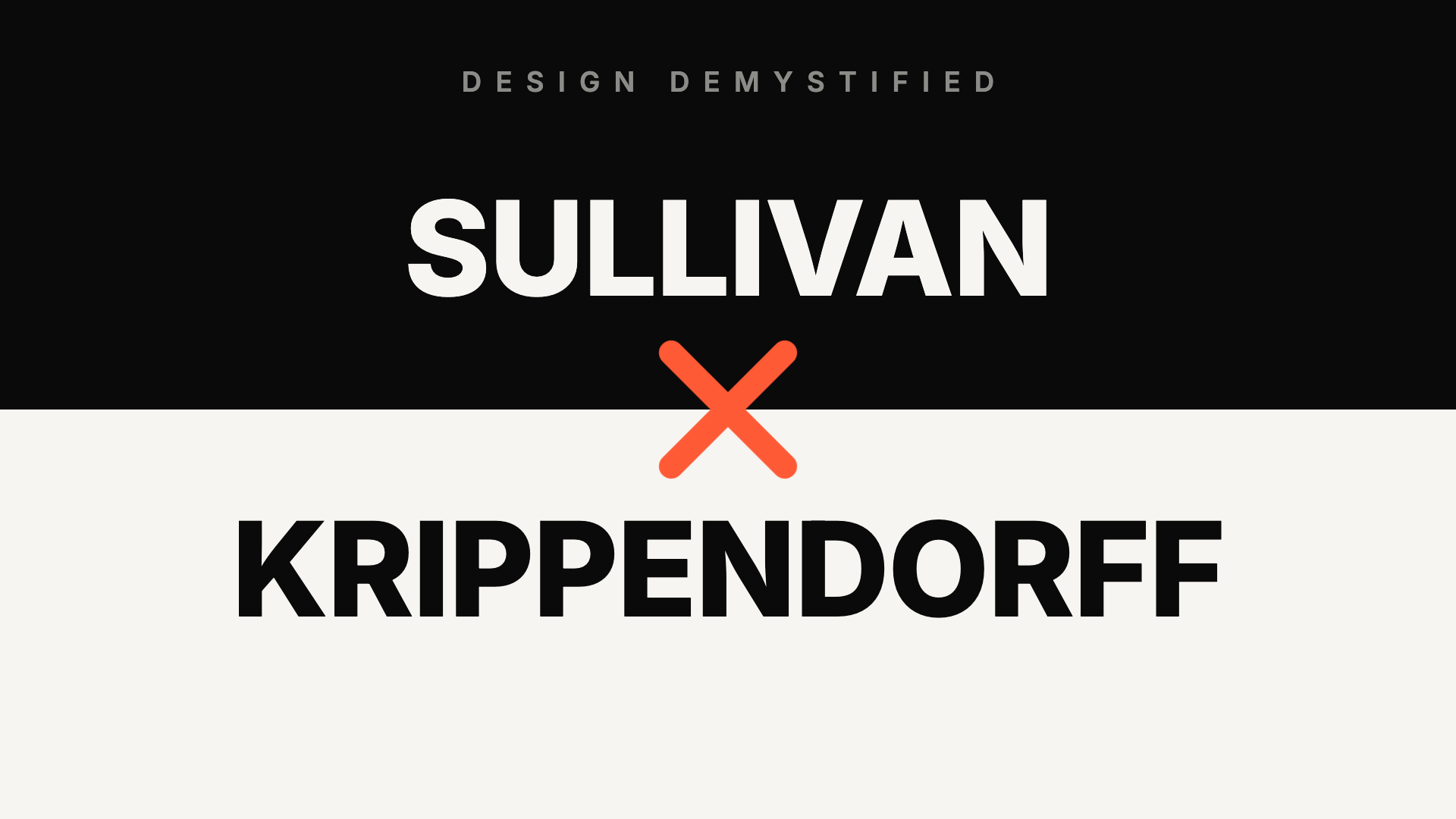 Does Form Follow Function, or Meaning? Sullivan's Principle vs Krippendorff's Product Semantics